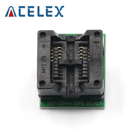 SOIC8 SOP8 to DIP8 Wide-body Seat Wide 200mil Programmer Adapter Socket ► Photo 1/6