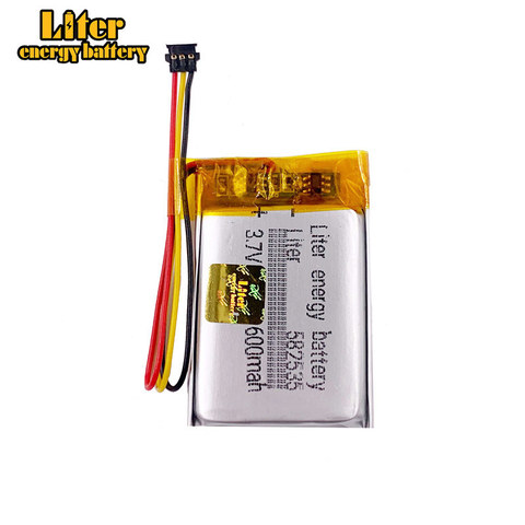 MODEL 582535 SP5 3.7V 600mAh Rechargeable Battery For hp driving Recorder papago f320 f300 QStar A5 DVR 602535 ► Photo 1/6