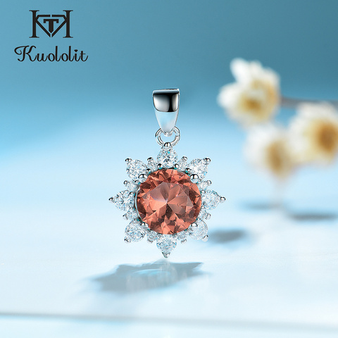 Kuololit Zultanite Gemstone Pendants for Women Solid 925 Sterling Silver Color change Diaspore Christmas Jewelry without Chain ► Photo 1/6