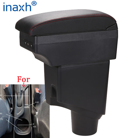 For Toyota Yaris Armrest For Toyota Yaris hybrid Car Armrest box 2022 2015-2022 Retrofit parts Interior Storage box USB LED ► Photo 1/6