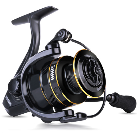 Sougayilang 14+1BB Carp Spinning Fishing Reel 5.0:1 Gear Ratio Ultra Light EVA Handle Freshwater for Bass Fishing Coil  Pesca ► Photo 1/6