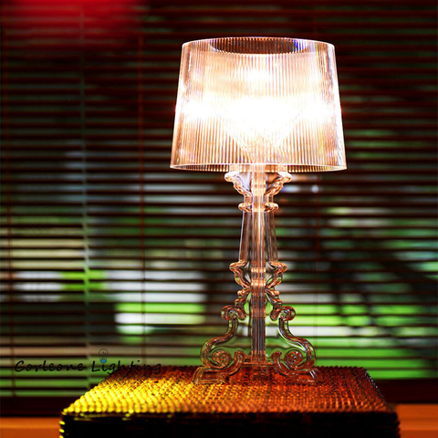 Modern LED Table Lamp Italian Bourgie Table Lamps Bedroom Bedside Living Room Desk Lamp Home Decor Clear Acrylic Table Luminarie ► Photo 1/6