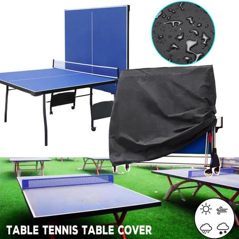 210D Waterproof Table Tennis Table Protective Cover Indoor Outdoor Ping Pong Dustproof UV Protection Table Cover Quick Operate ► Photo 1/6