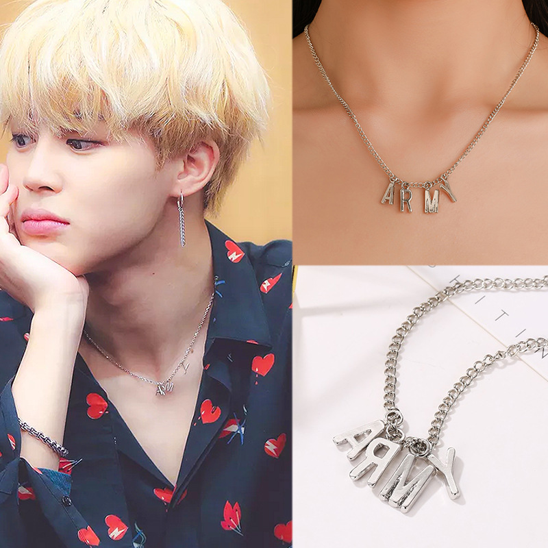 Korean plate fashion simple personality male and female letters army  clavicle chain - Price history & Review, AliExpress Seller - some stories  Store