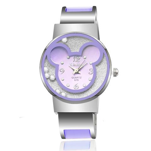 UTHAI CQ03 Kids Quartz Watch Cartoon Children wrist Watches Quartz Baby Clock Girls Boys Gifts Mouse 2022 reloj steel ► Photo 1/6
