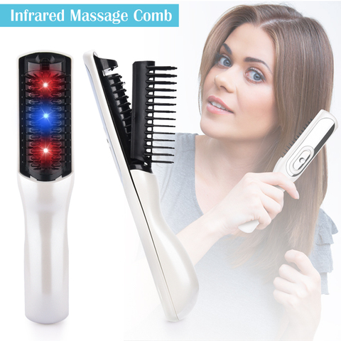 Massage Comb Infrared Health Hair Growth Laser Comb Anti-static Brush Hair Care Regrow Therapy Treatment Tangle Detangle Comb ► Photo 1/6