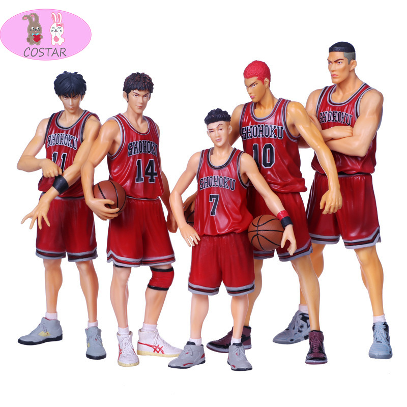 Costar 26cm Slam Dunk Figure Sakuragi Hanamichi Rukawa Mitsui Miyagi 