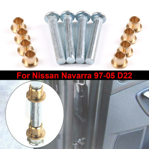 Aluminum alloy Car Door Hinge Pins Bushing Repair Assembly Kit Set For Nissan Navarra 97-05 D22 Automobile Repair Accessories ► Photo 1/6