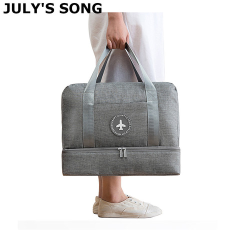 JULY'S SONG Travel Bag Waterproof Large Capacity Multifunctional Dry Wet Separation Storage Handbag Bag Travel Duffle Bag ► Photo 1/6