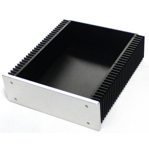 KYYSLB 245*213*70MM WA92 All Aluminum Amplifier Chassis Shell Enclosure DIY Box Brushed Class A Amplifier Case with Radiator ► Photo 1/5