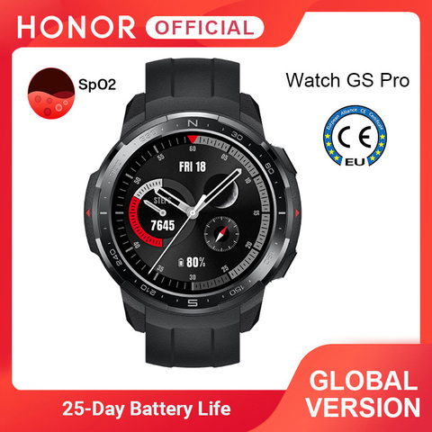 Global Version Honor Watch GS Pro Smart Watch SpO2 Smartwatch Heart Rate Monitoring Bluetooth Call  5ATM  Sports Watch for Men ► Photo 1/6