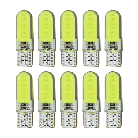 10 pieces T10 COB LED W5W Bulb White Car Signal Light 12V 12SMD Silicone waterprof Wedge Side Turn Parking Lamp Clearance Lights ► Photo 1/6