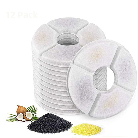 Replaced Activated Carbon Filter For Cat Water Drinking Fountain Replacement Filters Flower For Pet Dog Round Fountain Dispenser ► Photo 1/6