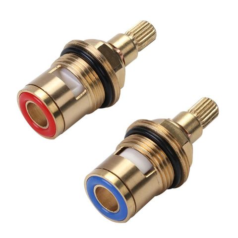 Brass Ceramic Thermostatic Valve Faucet Cartridge Bathroom Hot Cold Water Mixer Valve Water Temperature Ajustment Kit ► Photo 1/6