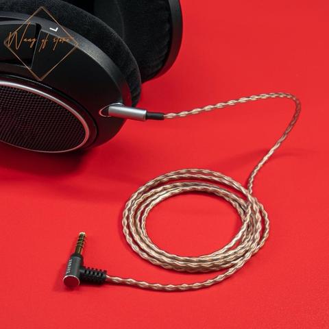 Hifi Occ BALANCED Audio Cable For Sennheiser HD 595 558 518 598 Cs SE SR HD 599 569 579 HD 2.30i 2.20S 2.30g Headset 4.4 2.5 mm ► Photo 1/6