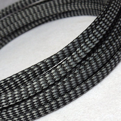 PET Cable Sleeves 4mm/8mm/12mm gray Black PP Cotton yarn elasticity Braid Wire snakeskin protect Nylon mesh signal cable sets ► Photo 1/1