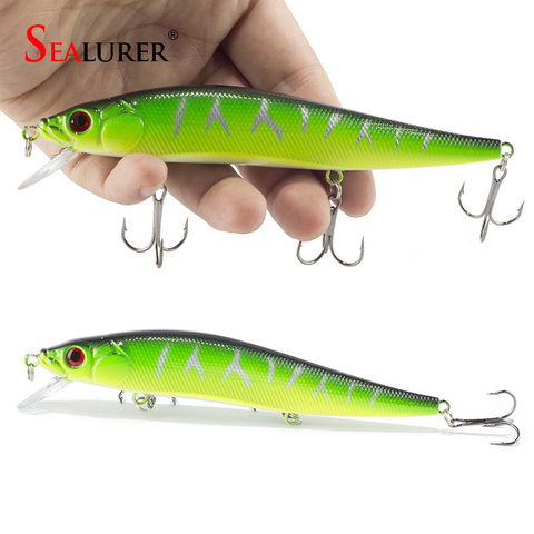 1PCS/lot 14 cm 23.7 g Fishing Lure Minnow Hard Bait with 3 Fishing Hooks  Fishing Tackle Lure 3D Eyes Free Shipping - Price history & Review, AliExpress Seller - SEALURER Official Store