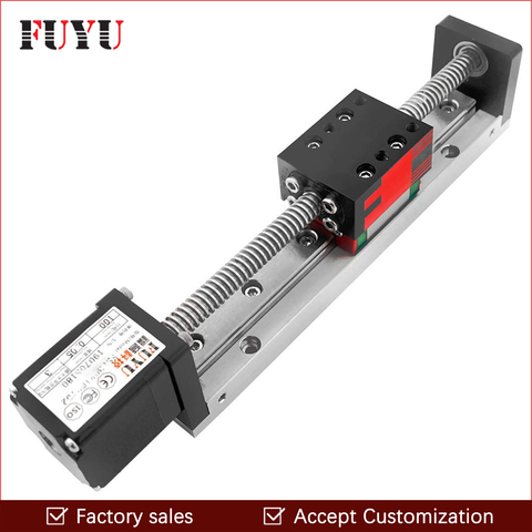 Mini Linear Guide Slide Rail CNC Small Stage Actuator Screw Lead Motion Table System Nema 14 Robot Part Motorzied Stepper Motor ► Photo 1/6