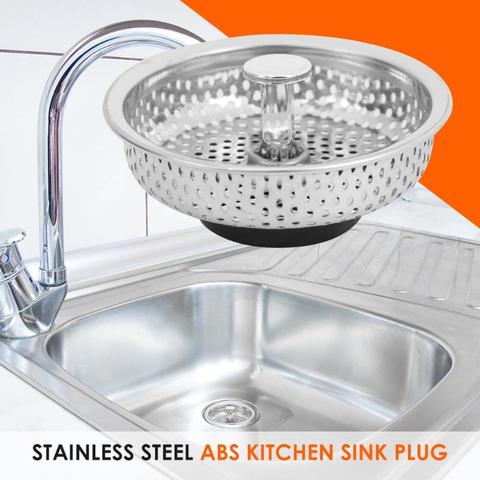 Stainless Steel Mesh Kitchen Sink Plug Filter Cover Bathroom Basin Drainer Drain Stopper Filter Kitchen and Dining Bar Accessory ► Photo 1/6
