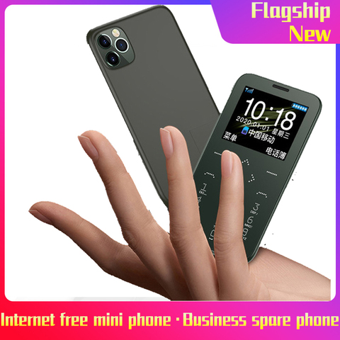 Ultra Thin Mini Cell Card Phones Telephone GSM CDMA SIM Card For Student Unlocked Mini Pocket Cordless Phones Portable HIFI ► Photo 1/5