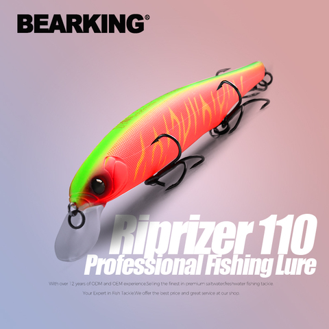 BEARKING Best price Riprizer 110 jerking bait 11cm 15g dive 1.5m Wobblers Carp Fishing Lures Artificial Baits tackles ► Photo 1/6