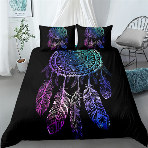 dreamcatcher ethnic  bedding set single twin double queen king cal king size bed linen set ► Photo 1/6