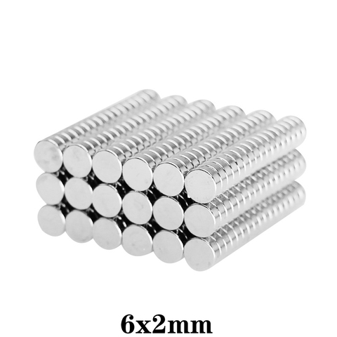 50~1000pcs 6x2 mm Mini Small circular Magnets strong 6mmx2mm Fridge N35 Neodymium Magnet disc 6x2mm Permanent NdFeB Magnets 6*2 ► Photo 1/6