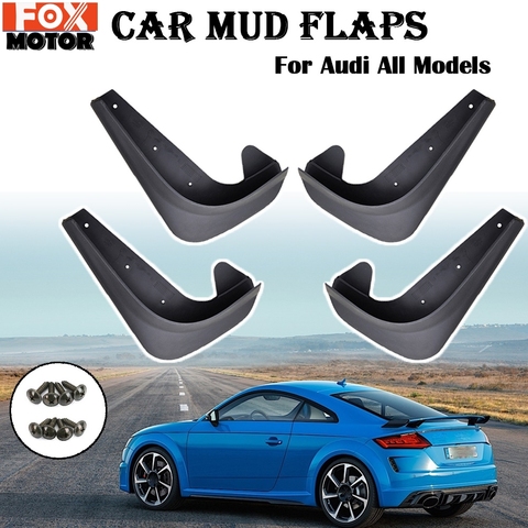 4pcs Mud Flaps Mudflaps Splash Guards Mudguards Front Rear For Audi A3 A4 S4 B5 8D B6 8E 8H B7 B8 8K B9 8W A8 D2 4D D3 4E D4 4H ► Photo 1/6