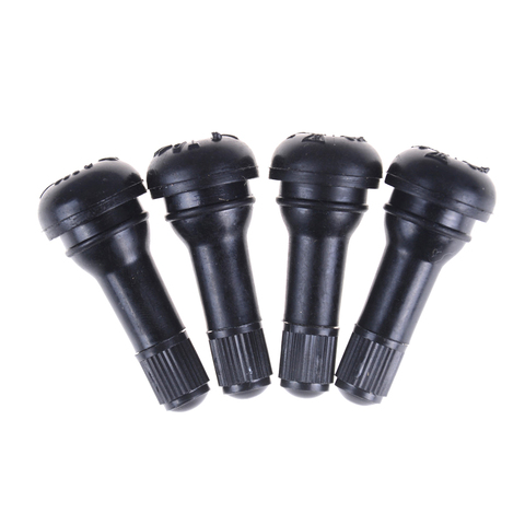 4Pcs/Lot Black Rubber TR413 Snap-in Car Wheel Tyre Tubeless Tire Tyre Valve Stems Dust Caps Wheels Tires Parts Wholesale ► Photo 1/6