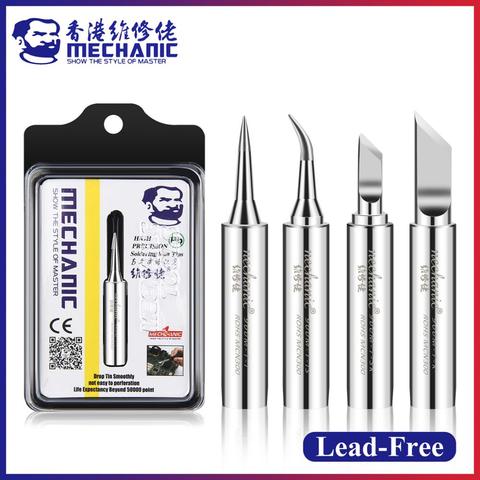 MECHANIC Original 4pcs 900M-T Lead-Free Pure Copper Electric Soldering Iron Tip Welding Tip BGA Solder Repair Station Tool Kit ► Photo 1/6