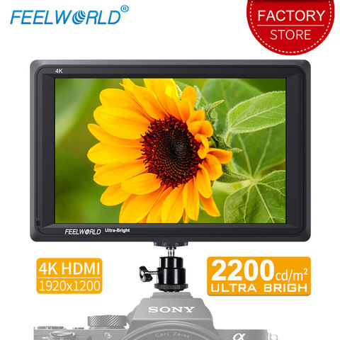 Feelworld FW279 7 inch Ultra Bright 2200nit DSLR Camera Field Monitor 4K HDMI Full HD 1920x1200 LCD IPS High Brightness Monitor ► Photo 1/6