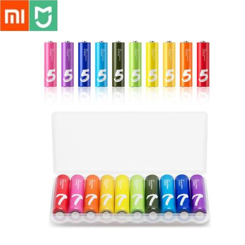 10PCS/Lot XIAOMI ZMI ZI7 ZI5 AAA lkaline Battery Rainbow Disposable Batteries Kit for Camera Mouse Keyboard Controller car Toys ► Photo 1/6