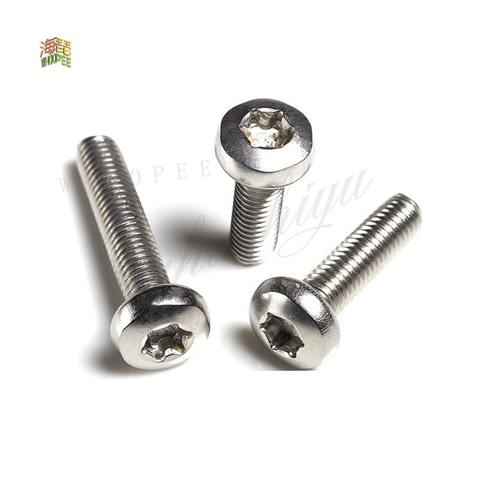 10/50x M1.6 M2 M2.5 M3 M4 M5 M6 304 A2-70 stainless steel GB2672 six lobe Torx head screw troncoconic six round head bolt lobes ► Photo 1/4