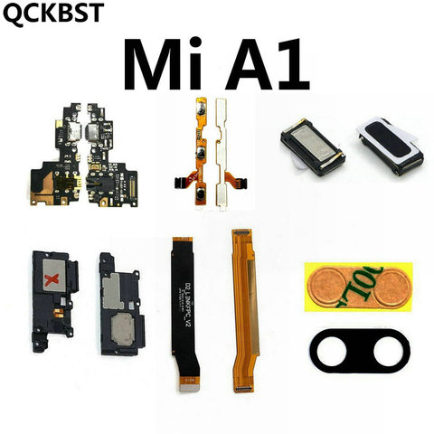Ribbon Main Motherboard Flex Cable Charging board Loud Speaker Earpiece Camera Glass for Xiaomi Mi A1 Power Volume Flex cable ► Photo 1/1