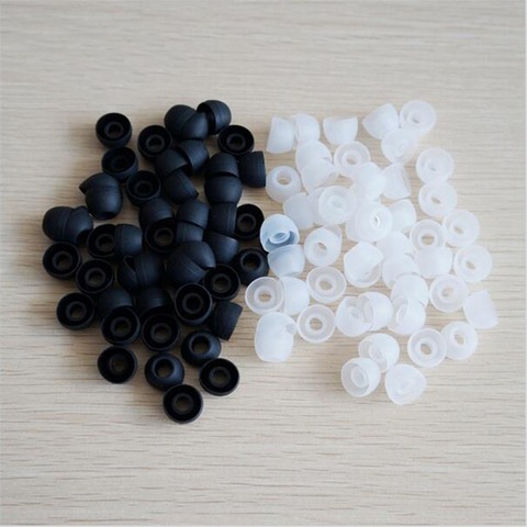 20pcs/lot Black White Soft Silicon Ear Tip Cover Replacement Earbud Covers For In-Ear Headphones Earphones Accessories ► Photo 1/4