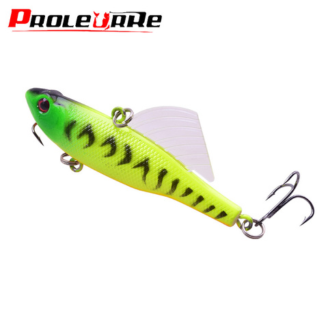 1Pcs VIB Vibration Winter Ice Sea Fishing Lures 70mm 17.5g Trolling Fishing Wobbler Artificial Wing Hard bait Crankbait Tackle ► Photo 1/6