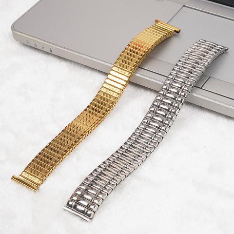 20mm Stainless Steel Watchband Stretch Expansion Women Men Watch Band Tension Gold Silver Strap Bracelet Hot Watches Accessories ► Photo 1/6