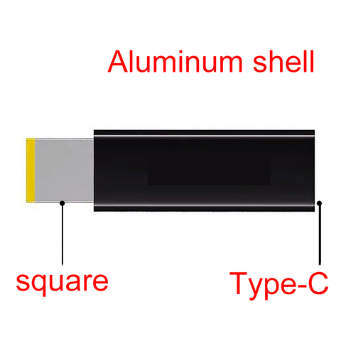 USB-C Type C Female to Rectangle Male PD DC Power Adapter Square Charger Converter 45W/65W 3.25A for Lenovo Thinkpad Laptop ► Photo 1/5