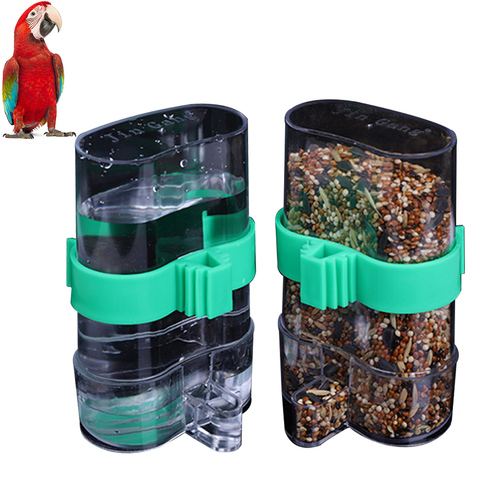 1PCS Bird Feeder Automatic Bird Waterer Bird Food Feeder Parrot Feeder Pet Bird Feeder Drinker Splash-proof Cup for Cage ► Photo 1/6