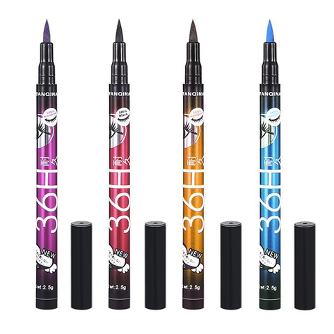 36H Black Portable Quick Dry Liquid Eyeliner Pencil Beauty Makeup Tools  Long-lasting Sweatproof Eye Liner Pen Cosmetics TSLM2 ► Photo 1/6