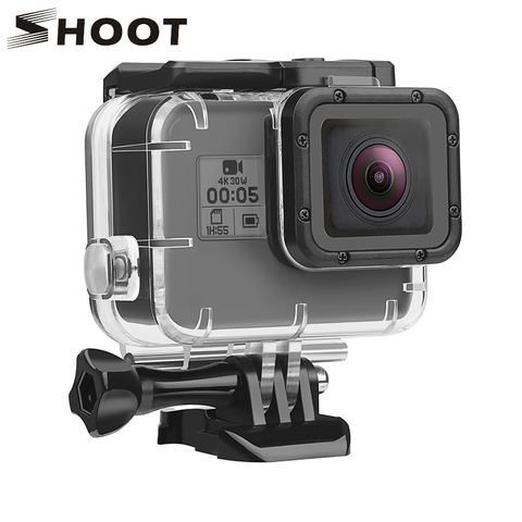 Buy Online Shoot Underwater Waterproof Case For Gopro Hero 7 6 5 Black White Silver Protective Housing Shell For Go Pro Hero 7 6 Accessory Alitools