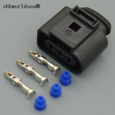 shhworldsea 1sets 3 pin for VW auto waterproof connector 1J0973723 car 3.5 series sensor connectors plug 1J0 973 723 ► Photo 1/4