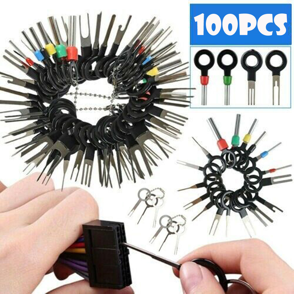 76Pcs Terminal Ejector Kit for Car Pin Extractor set Terminal Removal Tool Kit 