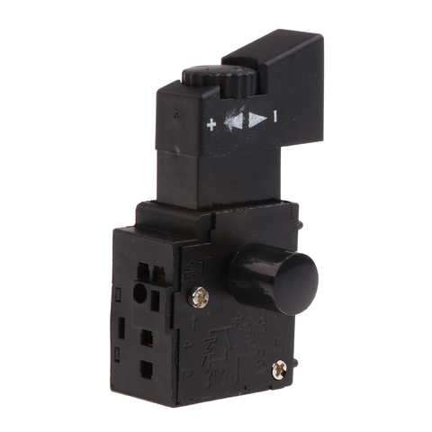 FA2-6/1BEK Black Lock On Power Tool Push Button Tool Electric Hand Drill Speed Control Trigger Switch AC 250V # 3 ► Photo 1/6