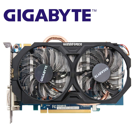 GIGABYTE GV-N660WF2-2GD Graphics Cards 192Bit GDDR5 GTX660 N660 Rev.2.0 Video Card for nVIDIA Geforce GTX660 Hdmi Dvi Cards Used ► Photo 1/6