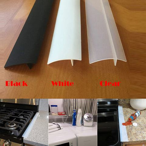 Silicone Stove Counter Gap Filler Sealing Spills Gap Fillers Easy Clean Gaps Cover Kitchen Supplies ► Photo 1/6