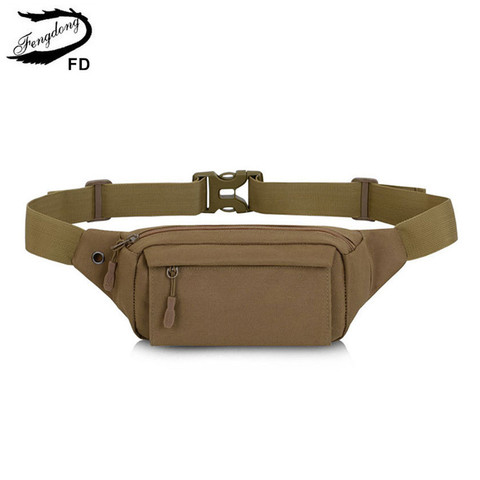 Fengdong men small waist bag anti theft mini travel bag outdoor sports cell phone key bag running belt pack with earphone jack ► Photo 1/6