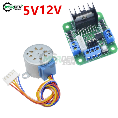 28BYJ-48 5V 12V Reduction Gear Stepper Motor + L298N DC Stepper Motor Driver Controller 4 Phase Step Motor for Arduino ► Photo 1/6