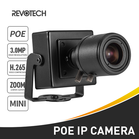 POE H.265 3MP 1296P / 1080P 6-22mm IP Camera Mini Type Manual Zoom Len Indoor Security P2P CCTV System Video Surveillance HD Cam ► Photo 1/6
