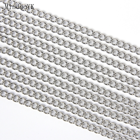 1-5 Meter Diy Necklaces Chain Jewelry Accessories Stainless Steel Supplies Chains For Jewelry Making Findings ► Photo 1/5